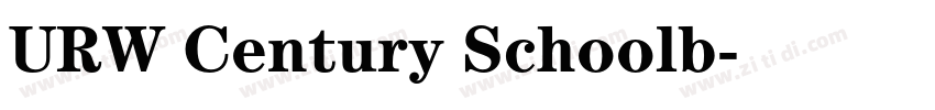URW Century Schoolb字体转换